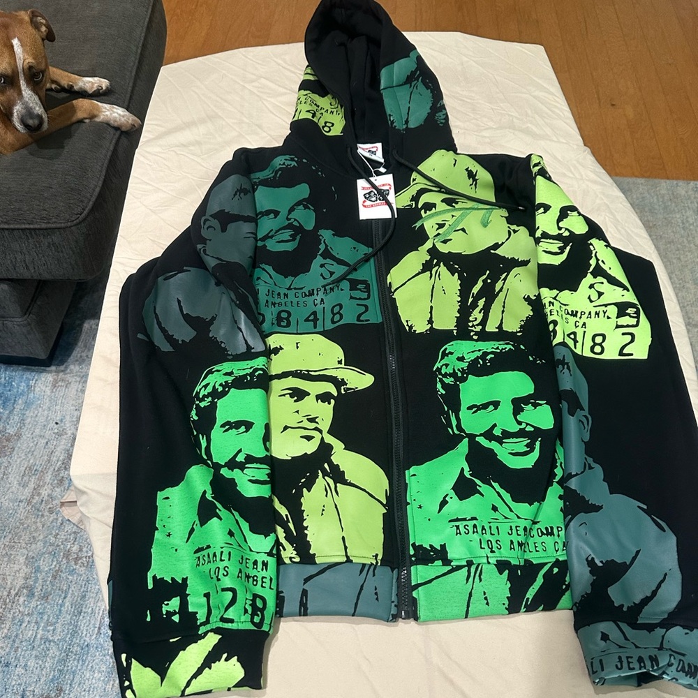 Asaali heavyweight monogram hoodie